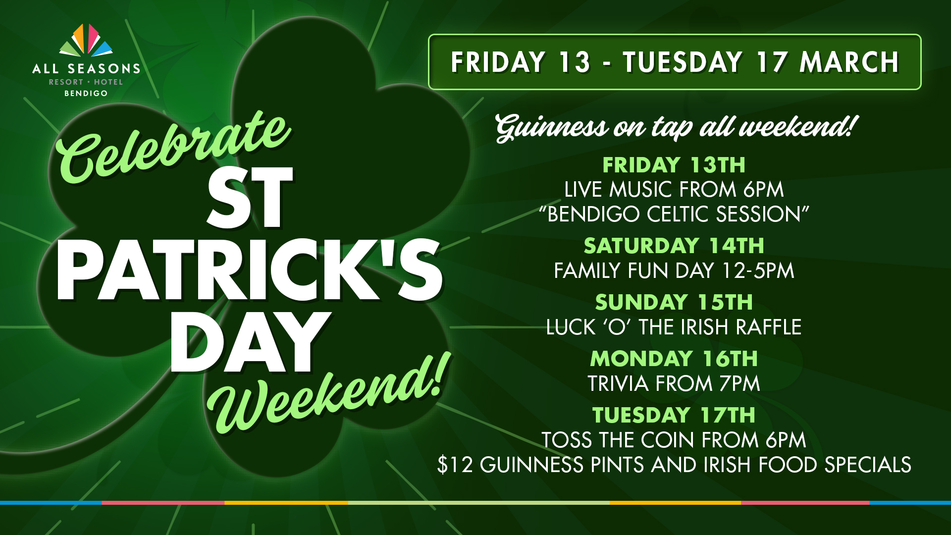 St Patrick’s Day Weekend